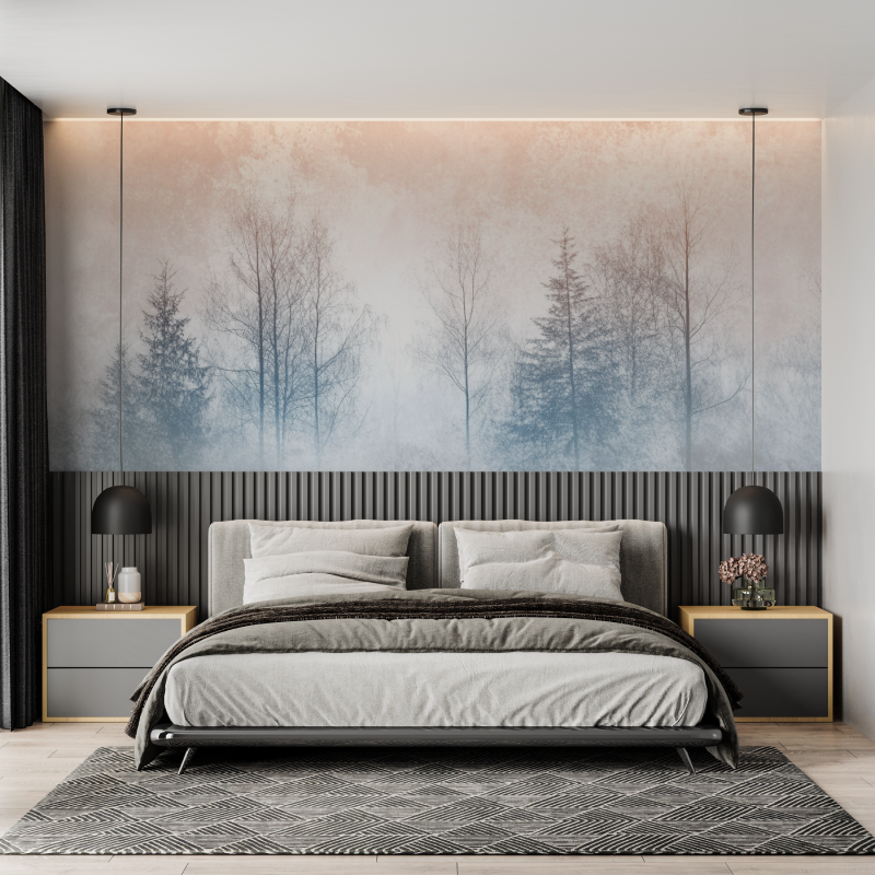 Pastel Tree Watercolor Wallpaper | Murals Wallpaper