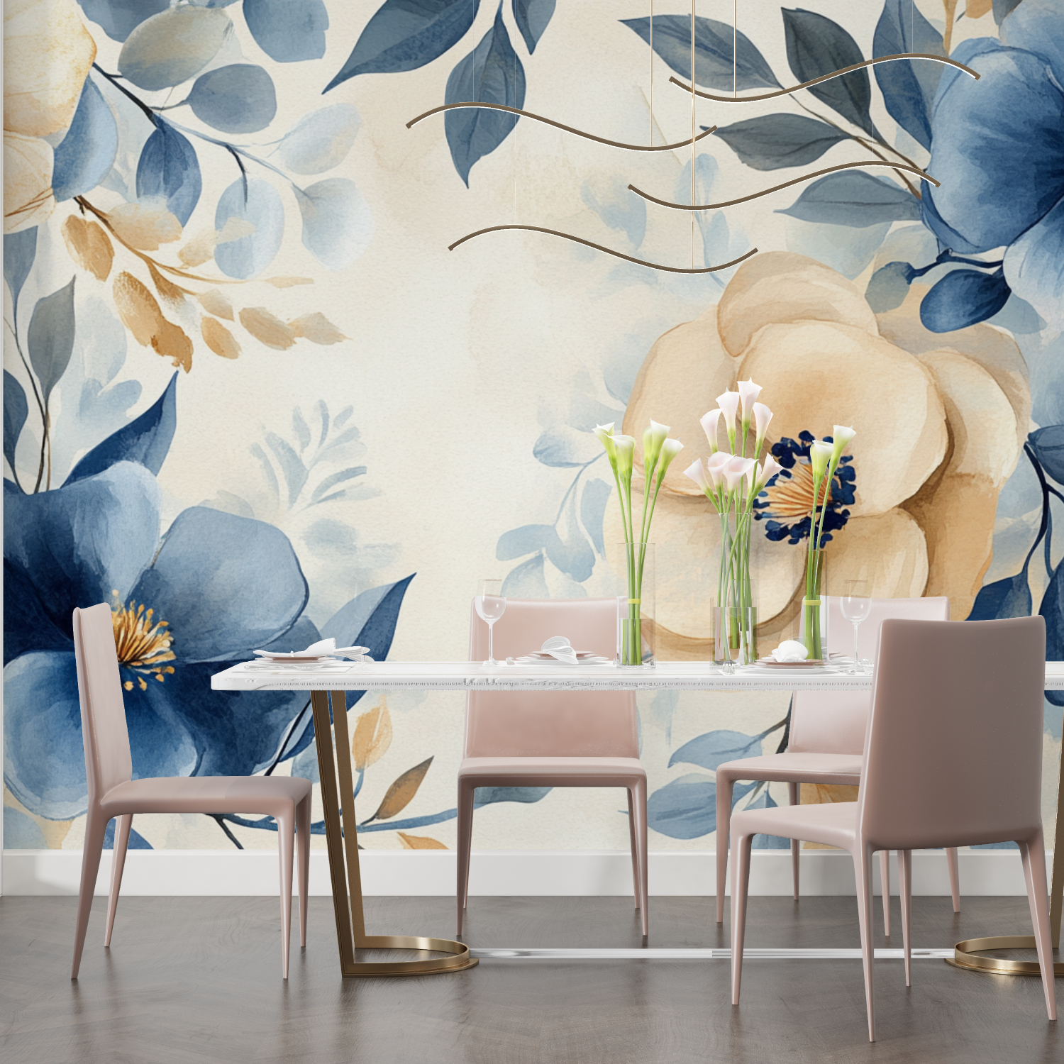 Watercolor Abstract Wildflower Wallpaper | Murals Wallpaper