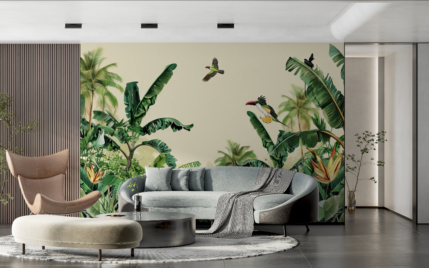 Watercolor Jungle Wallpaper | Murals Wallpaper