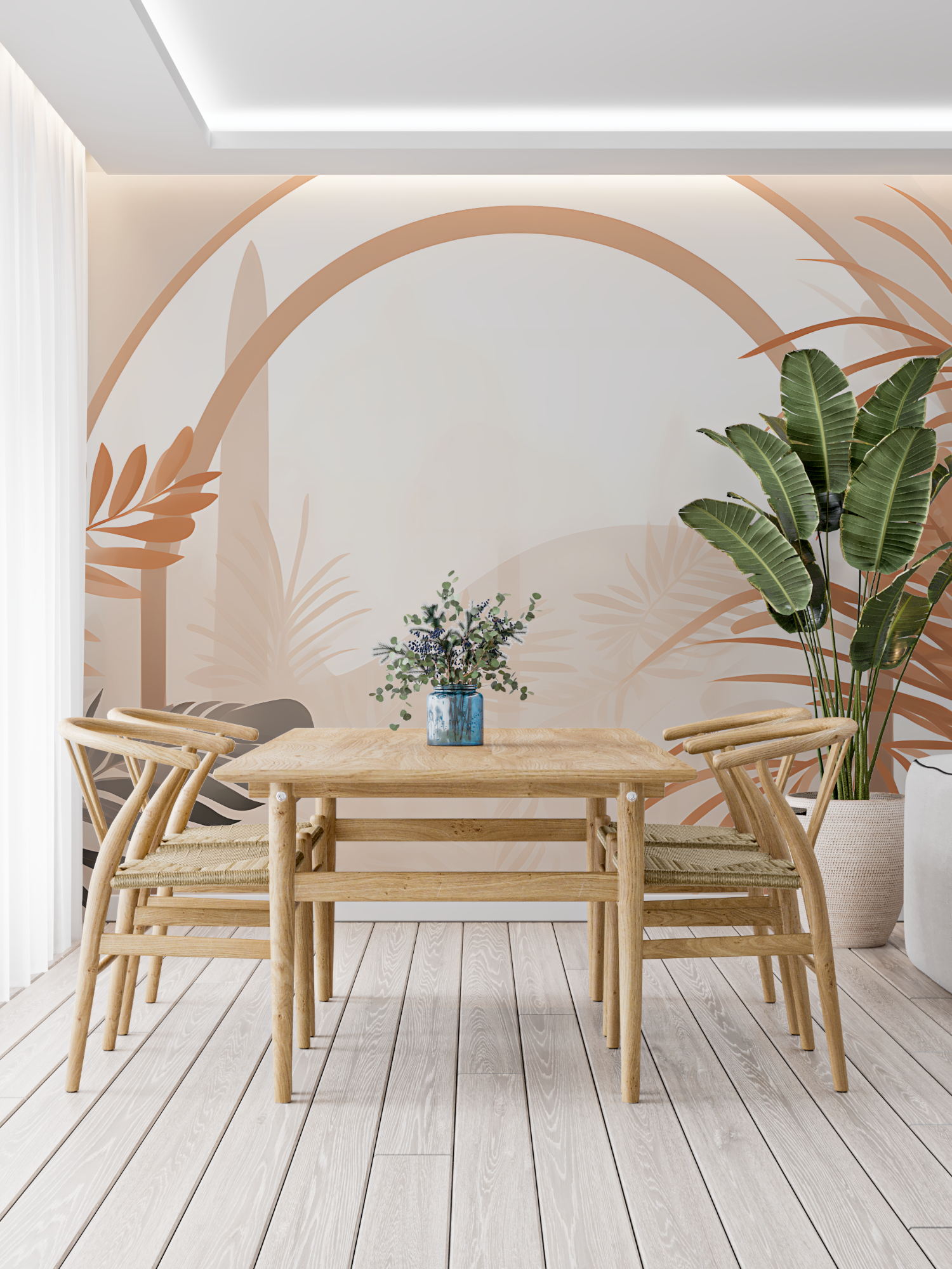 Terracotta Jungle Wallpaper | Murals Wallpaper