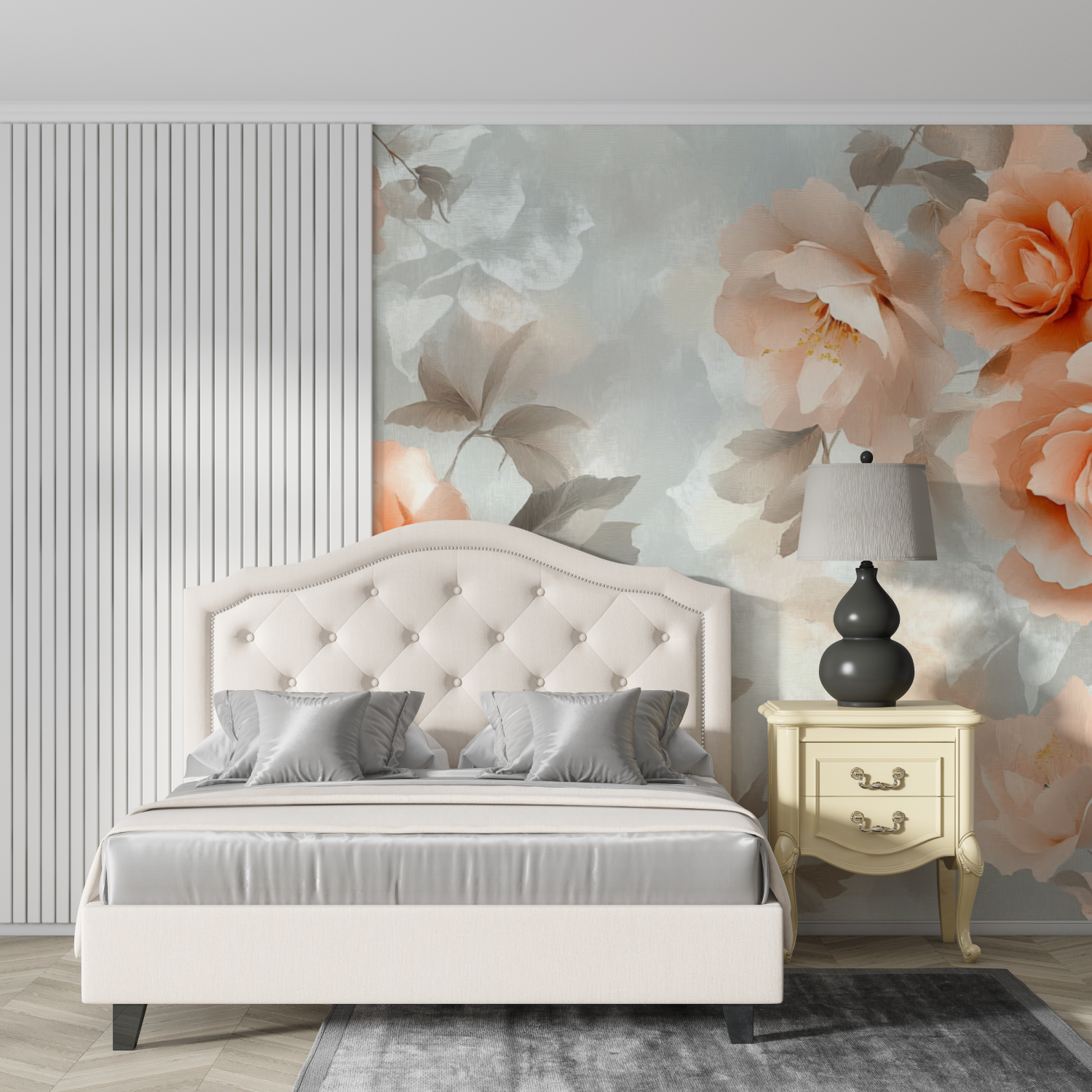 Vintage Floral Watercolor Wallpaper | Murals Wallpaper