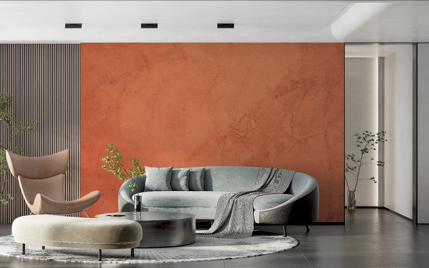 Terracotta Kalico Wallpaper | Murals Wallpaper