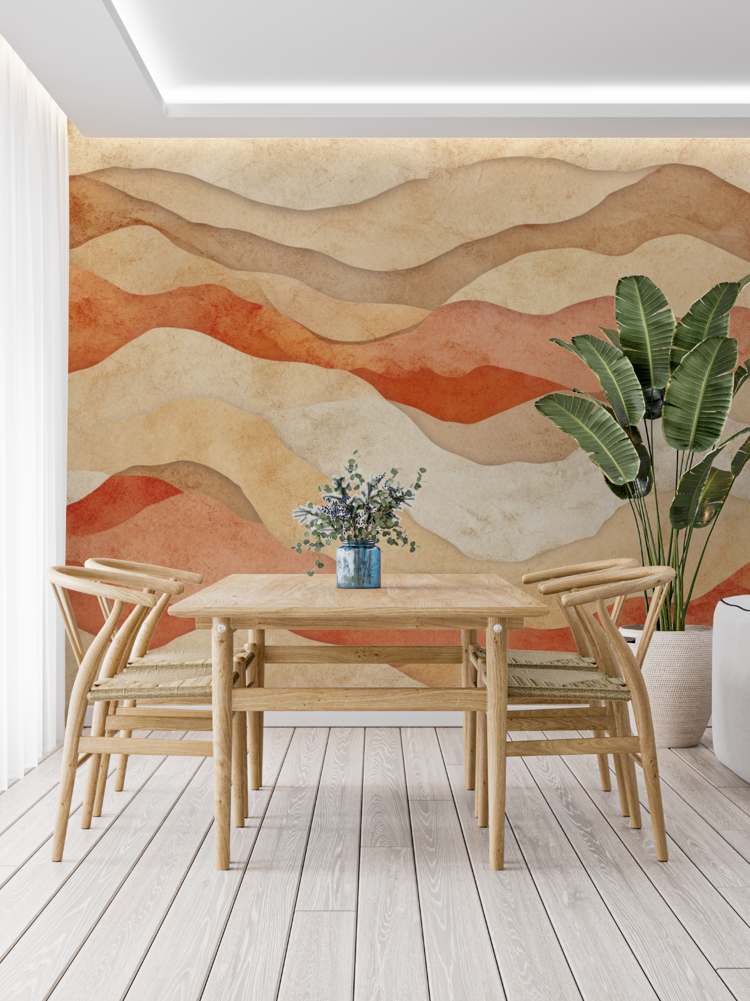 Terracotta Desert Dune Wallpaper | Murals Wallpaper