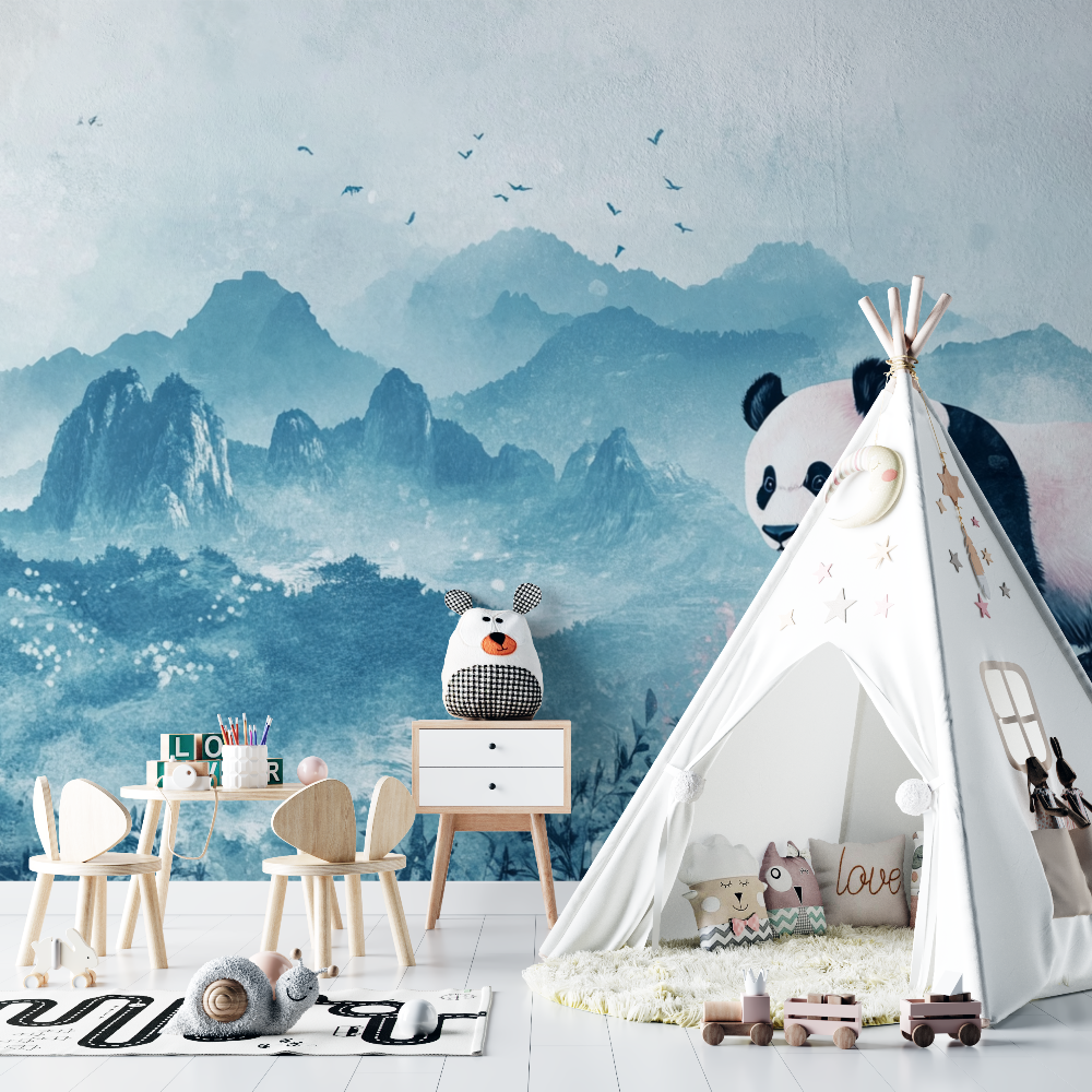 Panda Wallpaper and Soft Landscapes | Murals Wallpaper