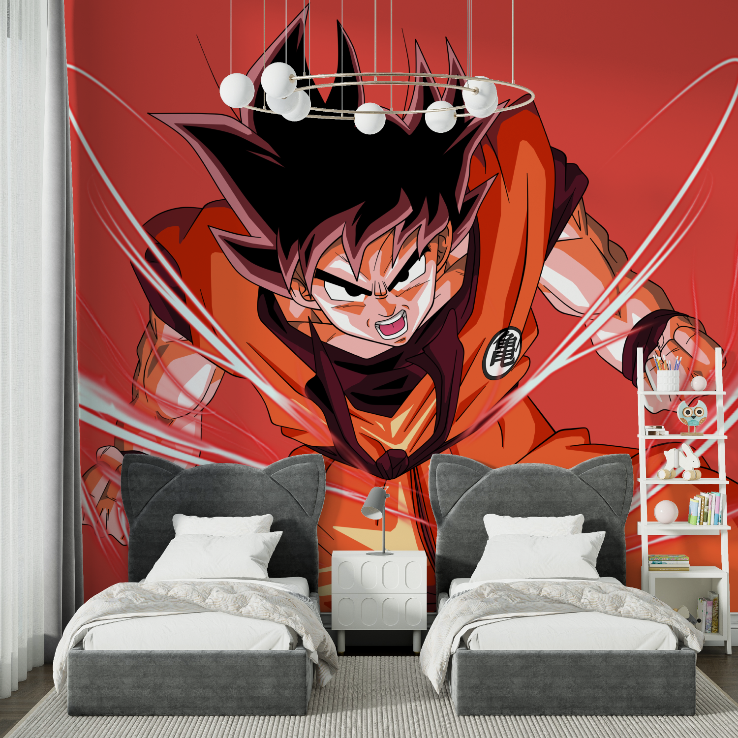 Red Goku Wallpaper | Murals Wallpaper