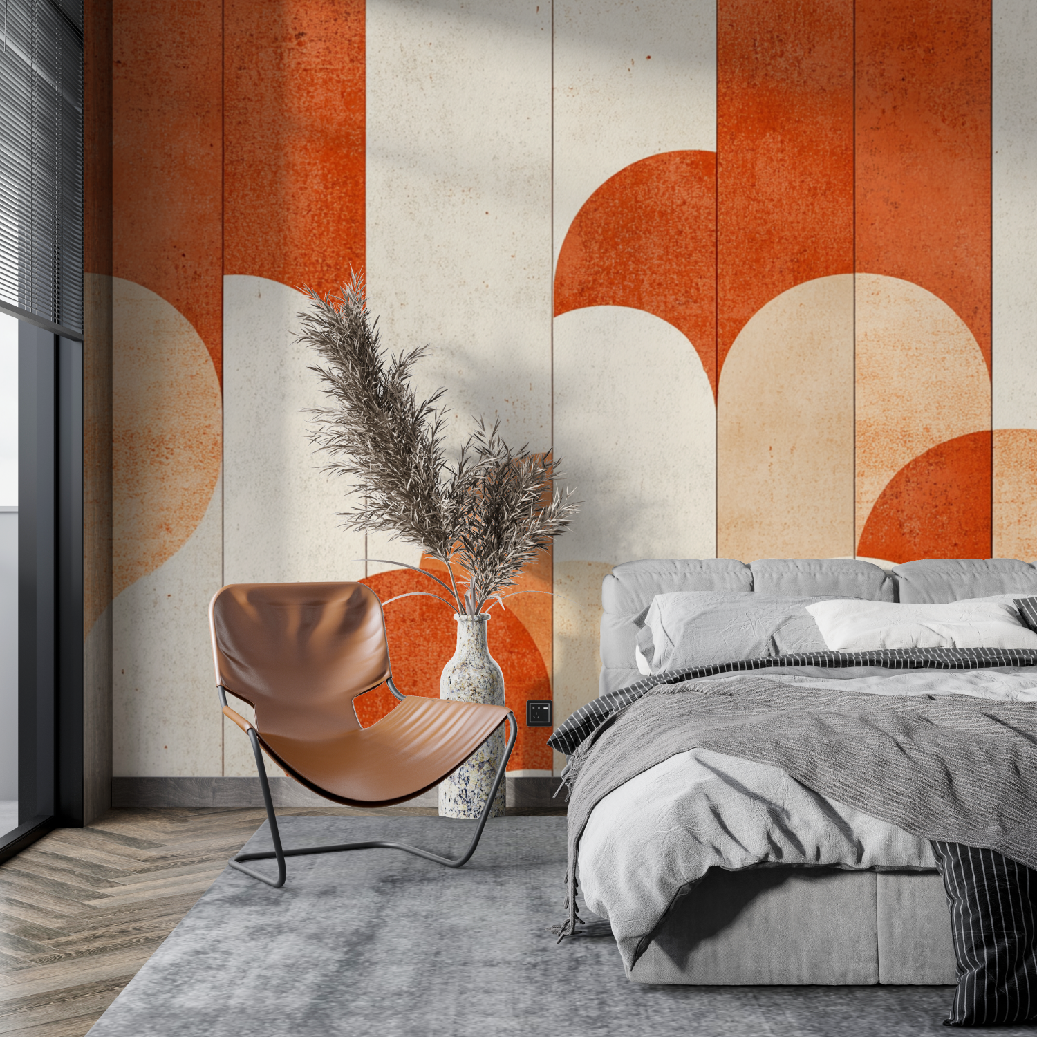 Terracotta Scandinavian Spirit Wallpaper | Murals Wallpaper
