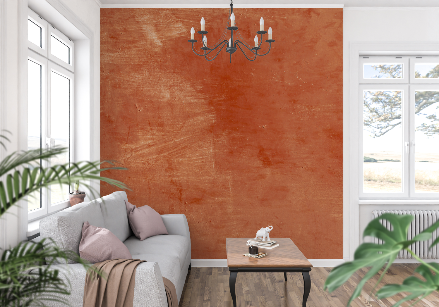 Red Ochre Wallpaper | Murals Wallpaper