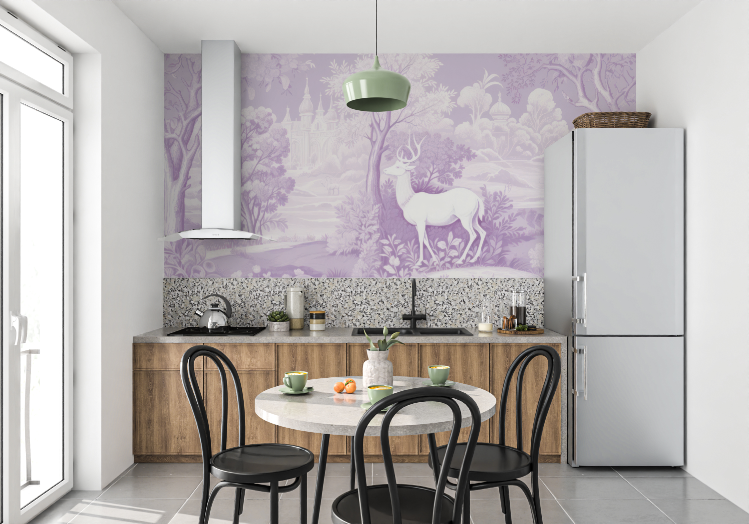 Purple Landscape Wallpaper | Murals Wallpaper