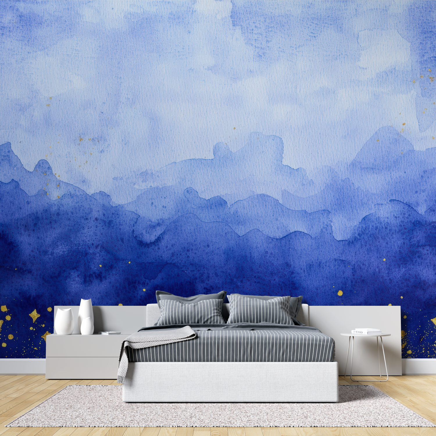 Watercolor Sky Wallpaper for Kids | Murals Wallpaper