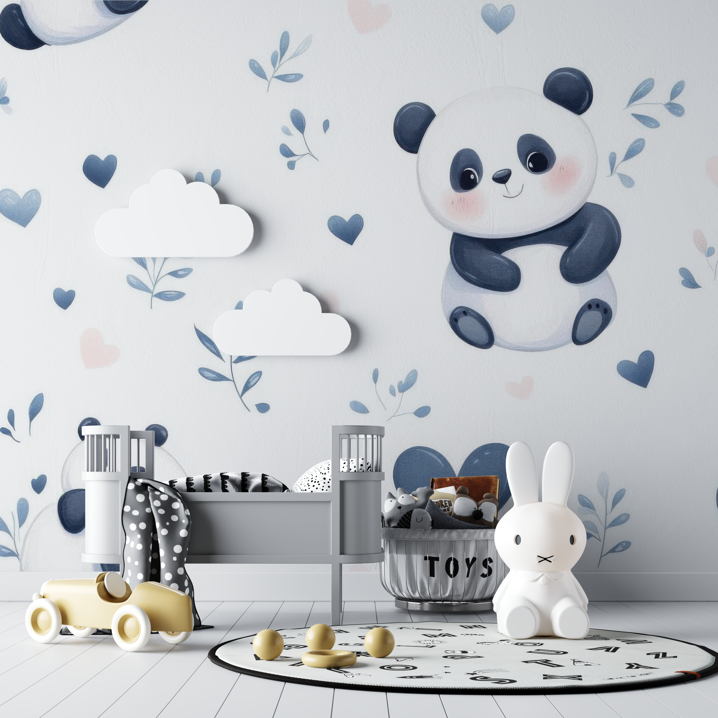 Panda Wallpaper for Nursery | Murals Wallpaper
