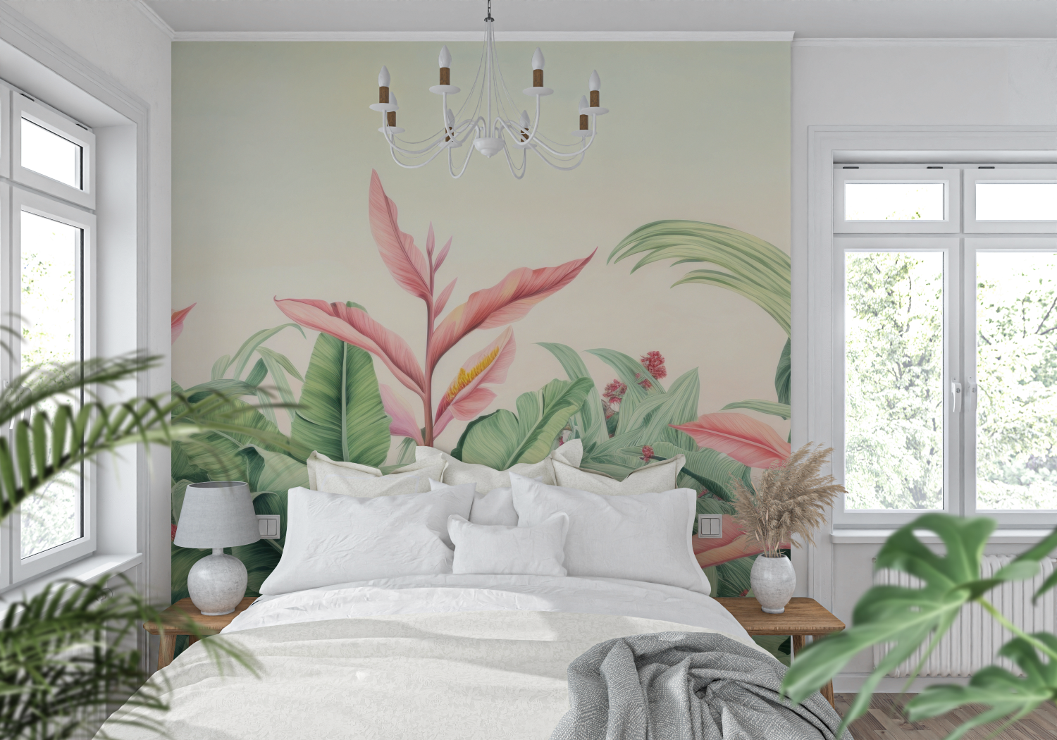 Tropical Watercolor Wallpaper | Murals Wallpaper