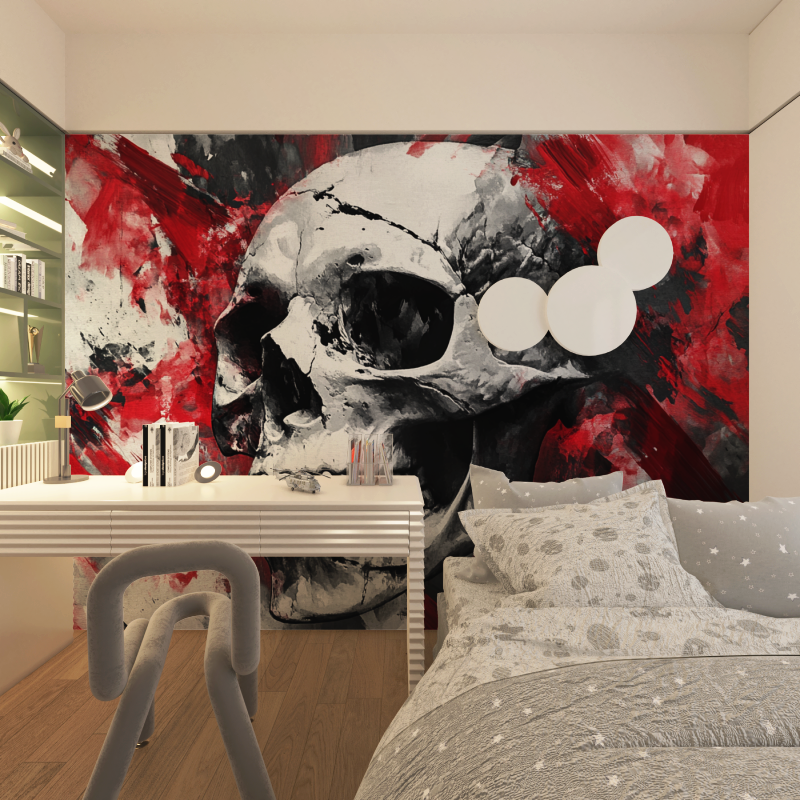 Gamers Skull Wallpaper | Murals Wallpaper