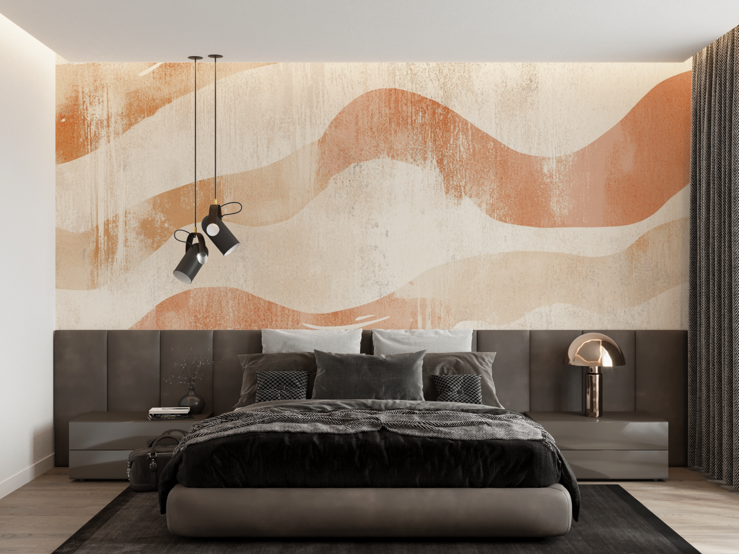 Terracotta and Beige Trend Wallpaper | Murals Wallpaper
