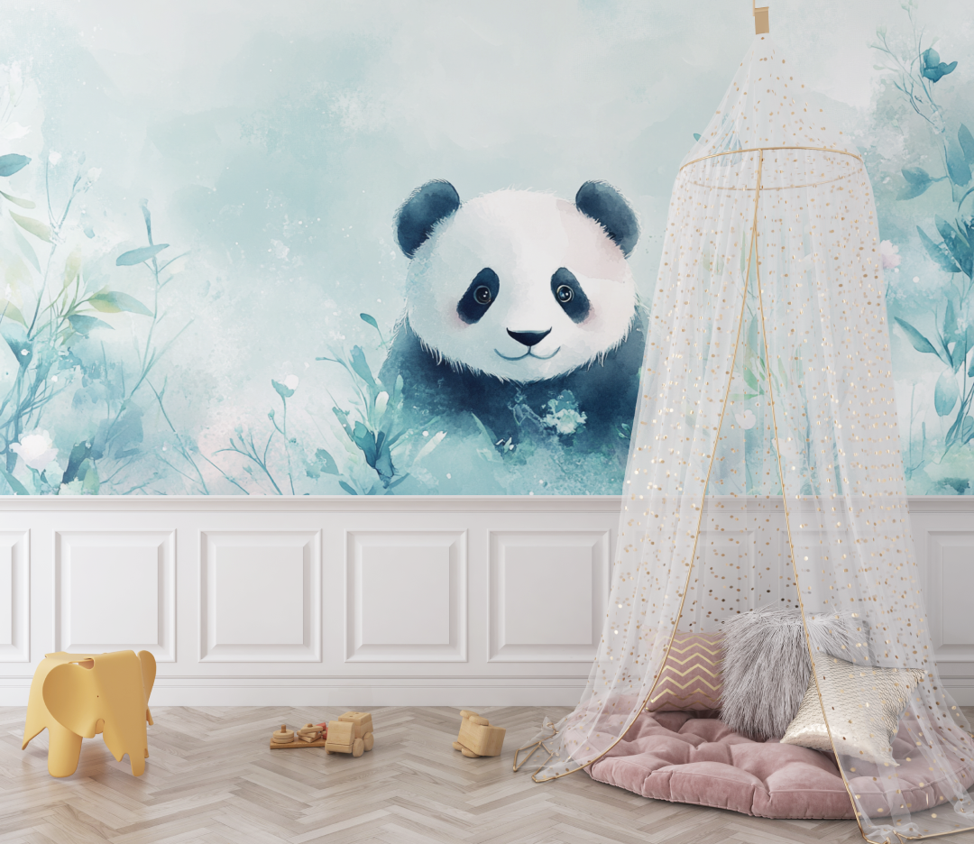 Fairy Mood Panda Wallpaper | Murals Wallpaper