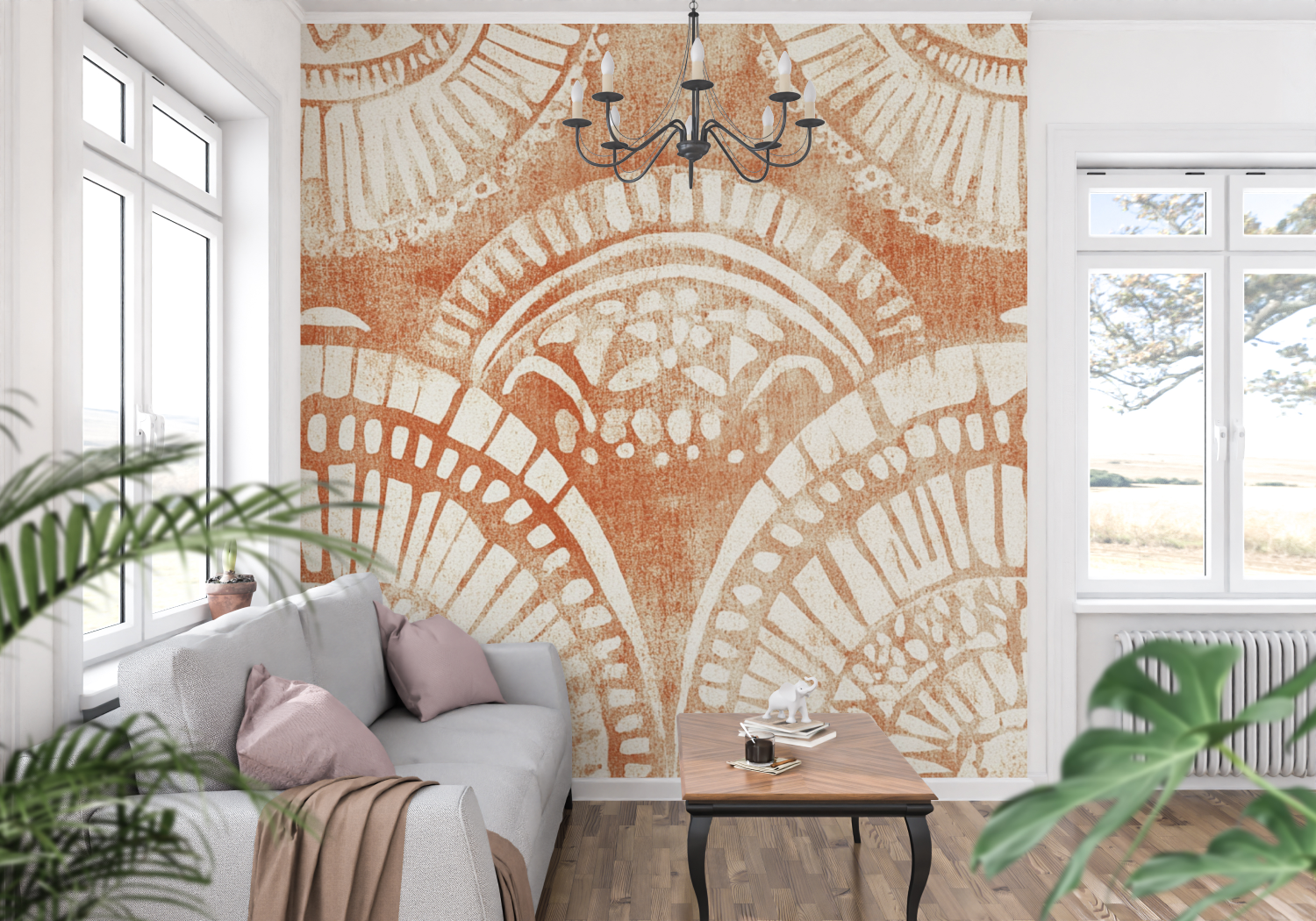 Terracotta Bohemian Wallpaper | Murals Wallpaper