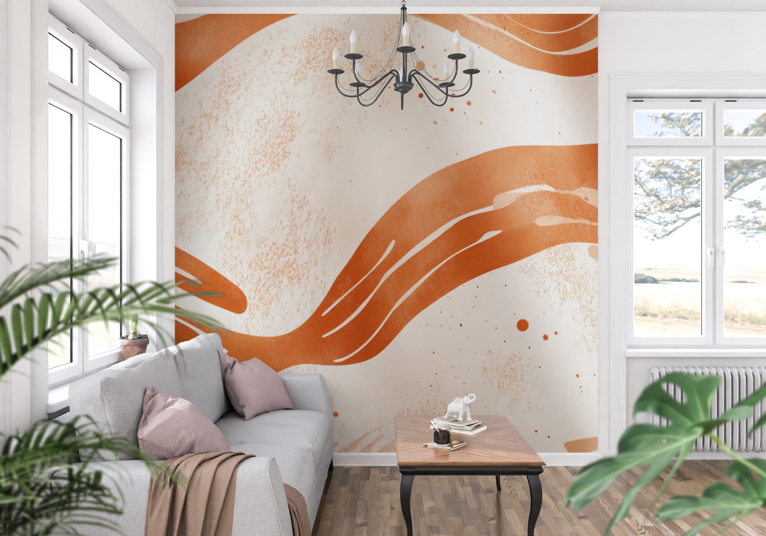 Terracotta Staircase Mural Wallpaper | Murals Wallpaper