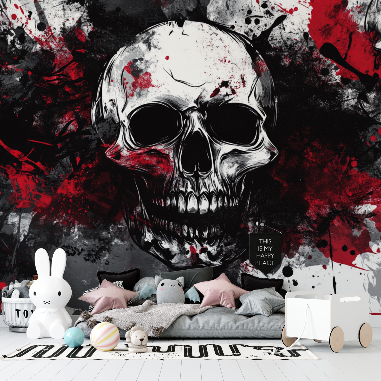 Gaming Skull Console Wallpaper | Murals Wallpaper