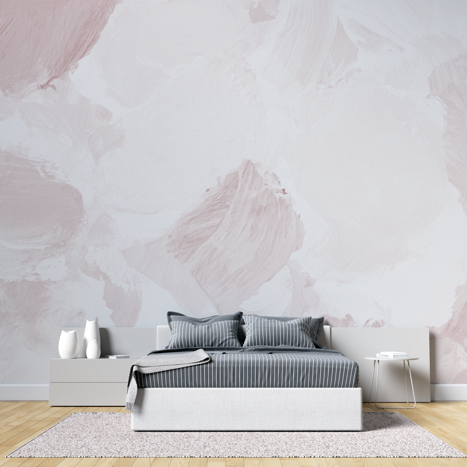 Powder Pink Watercolor Wallpaper | Murals Wallpaper