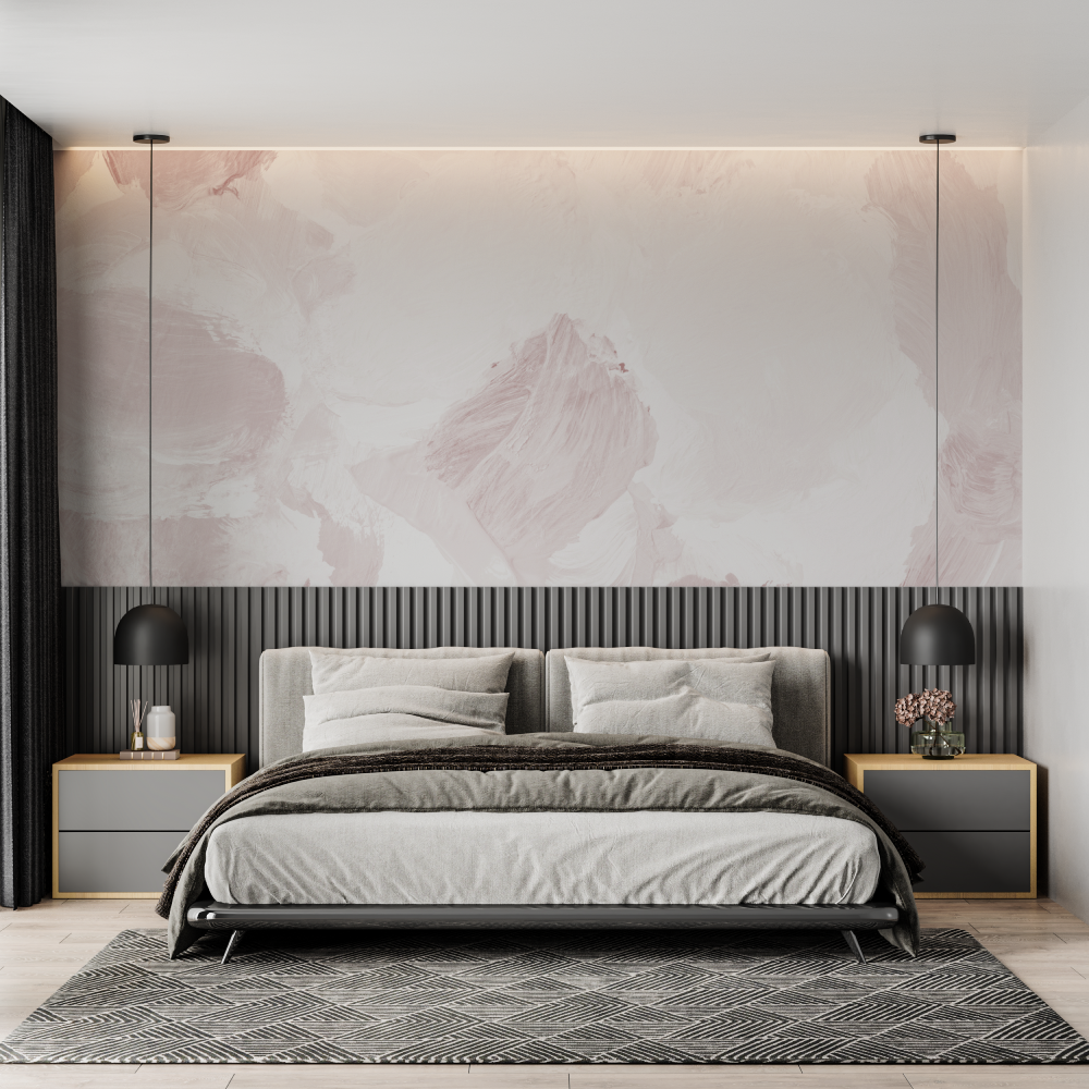 Powder Pink Watercolor Wallpaper | Murals Wallpaper