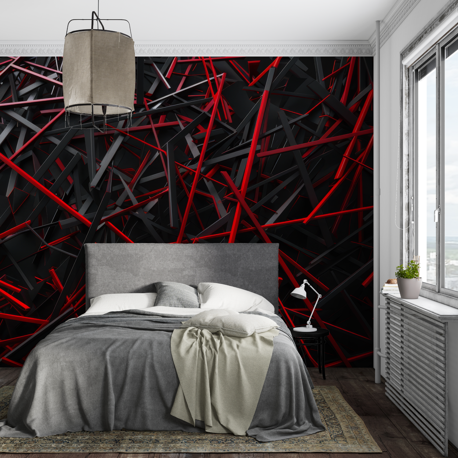 Black and Red Wallpaper | Murals Wallpaper