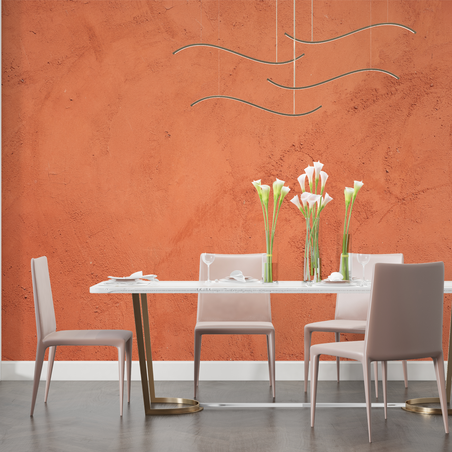 Terracotta Kalico Wallpaper | Murals Wallpaper