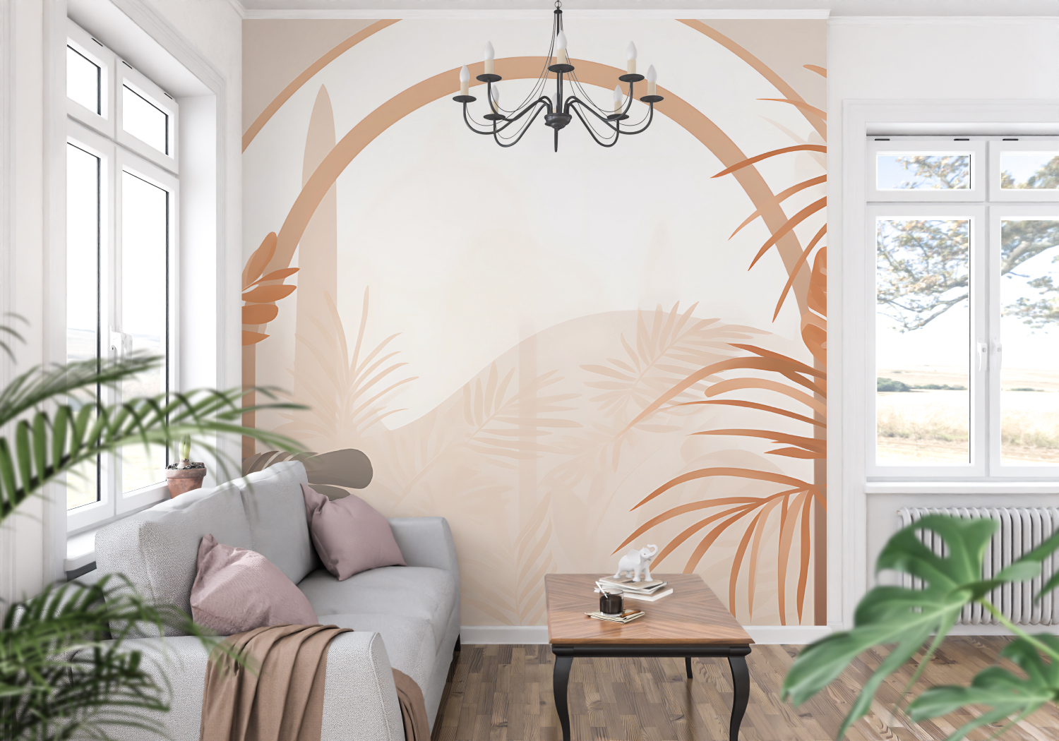 Terracotta Jungle Wallpaper | Murals Wallpaper