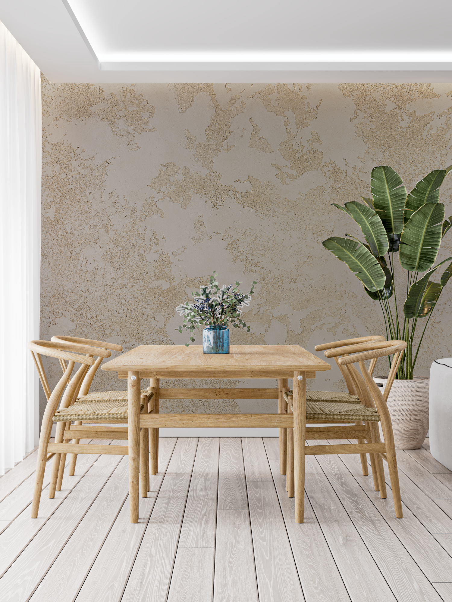 Taupe and Gold Wallpaper | Murals Wallpaper