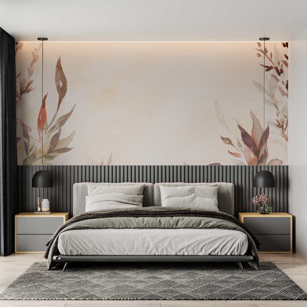 Terracotta Gradient Watercolor Wallpaper | Murals Wallpaper