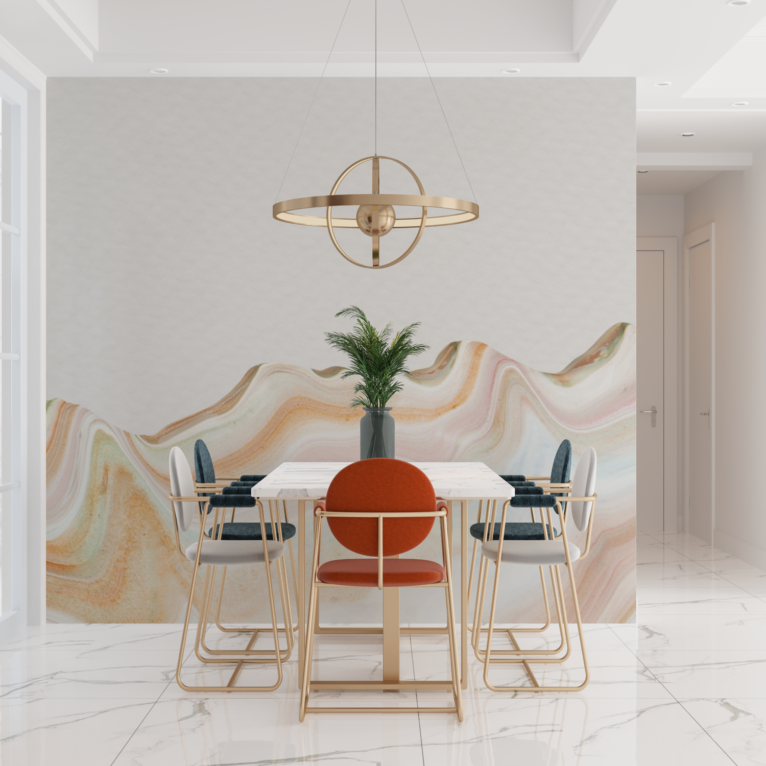 Watercolor Wallpaper for Bedroom | Murals Wallpaper