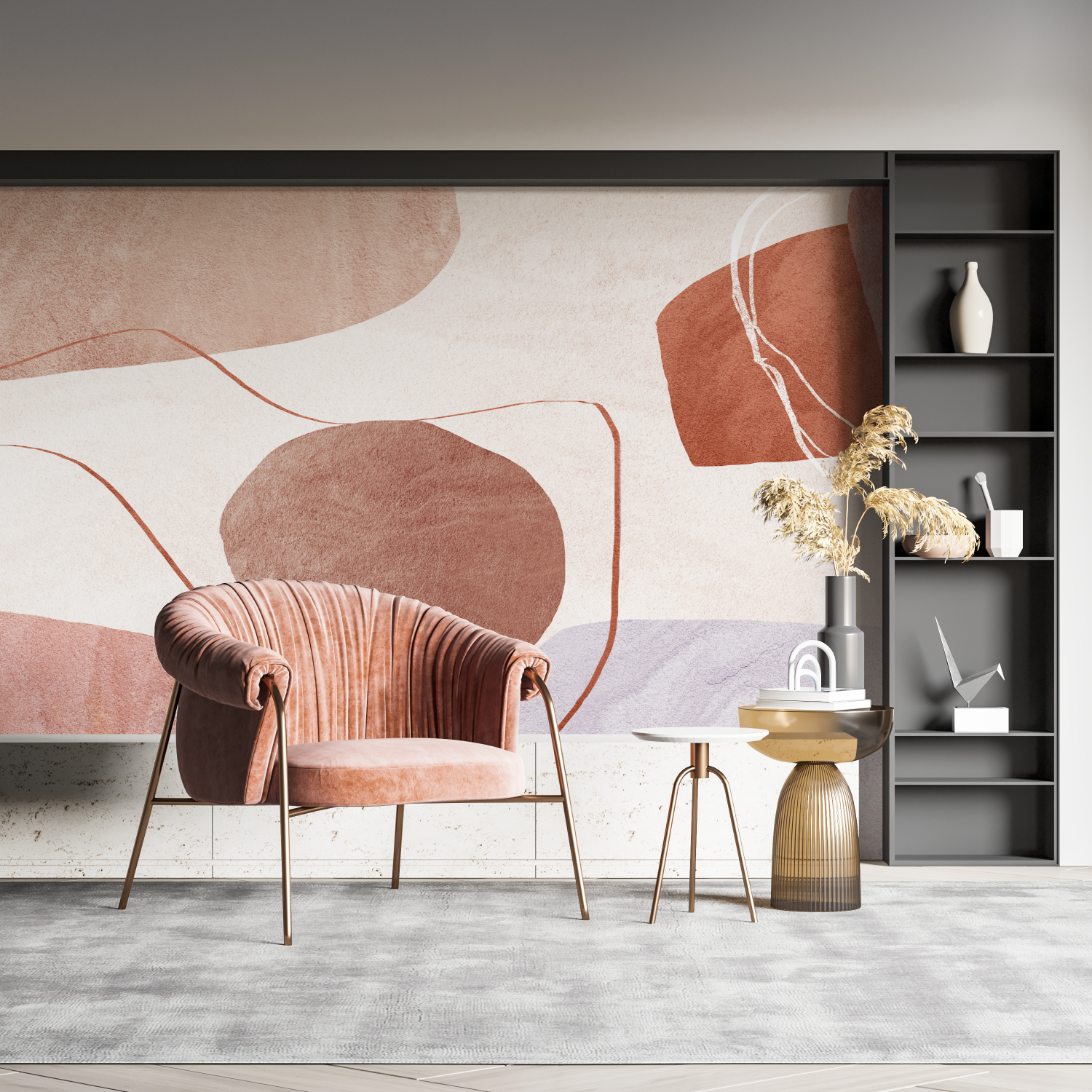 Terracotta Beige Wallpaper | Murals Wallpaper