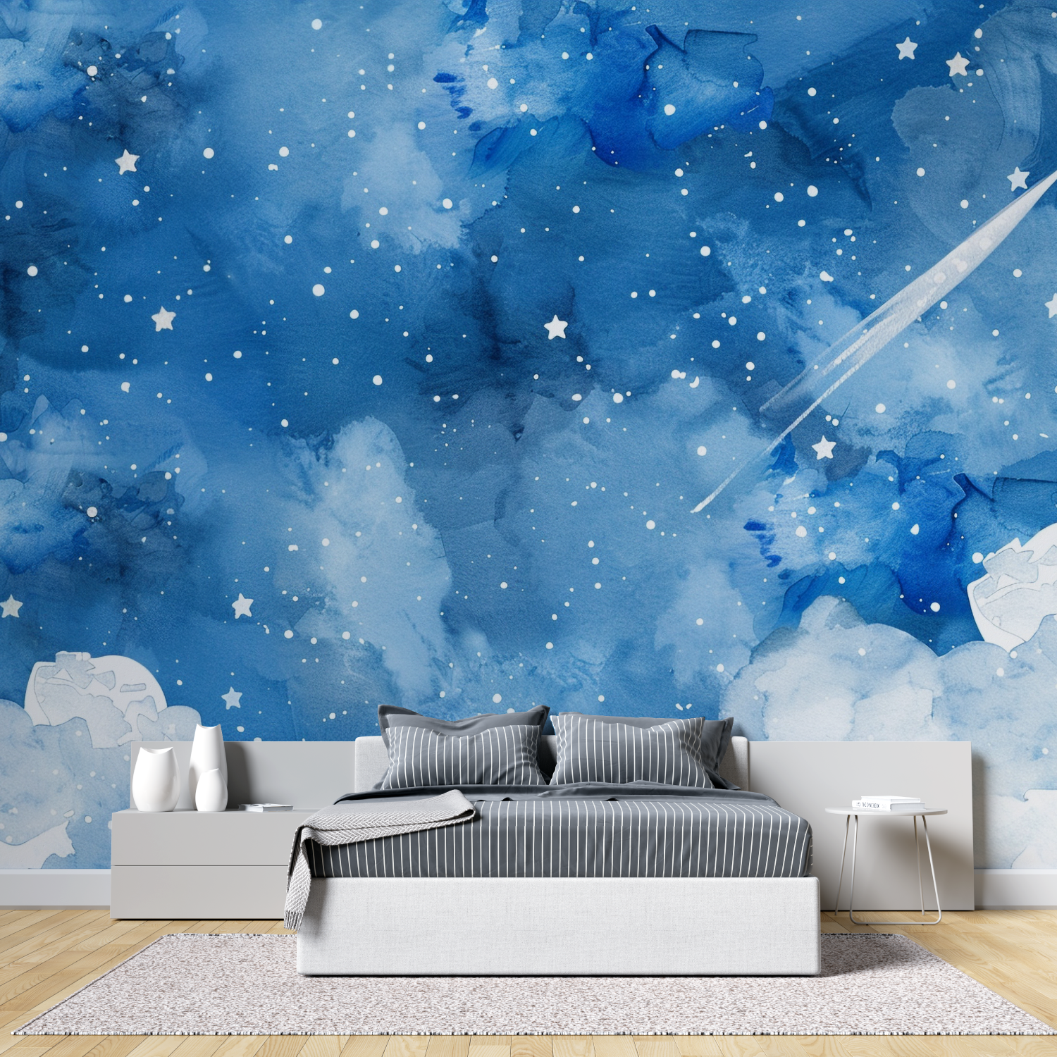 Watercolor Starry Sky Wallpaper | Murals Wallpaper