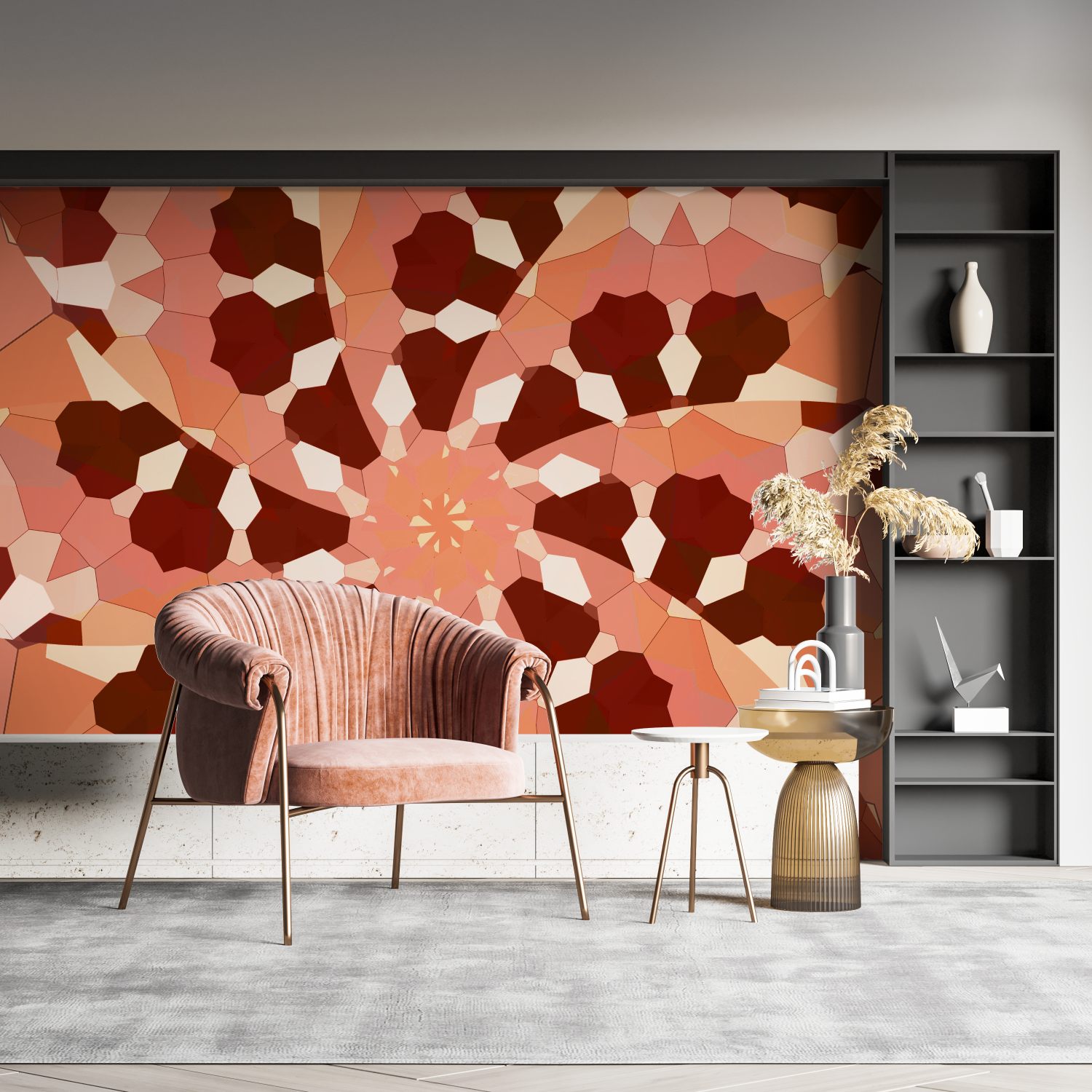 Terracotta Ethnic Wallpaper | Murals Wallpaper