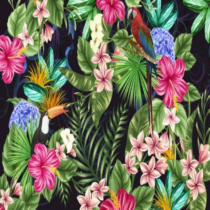 Tropical Wallpaper Panamique Toucan and Flower | Murals Wallpaper