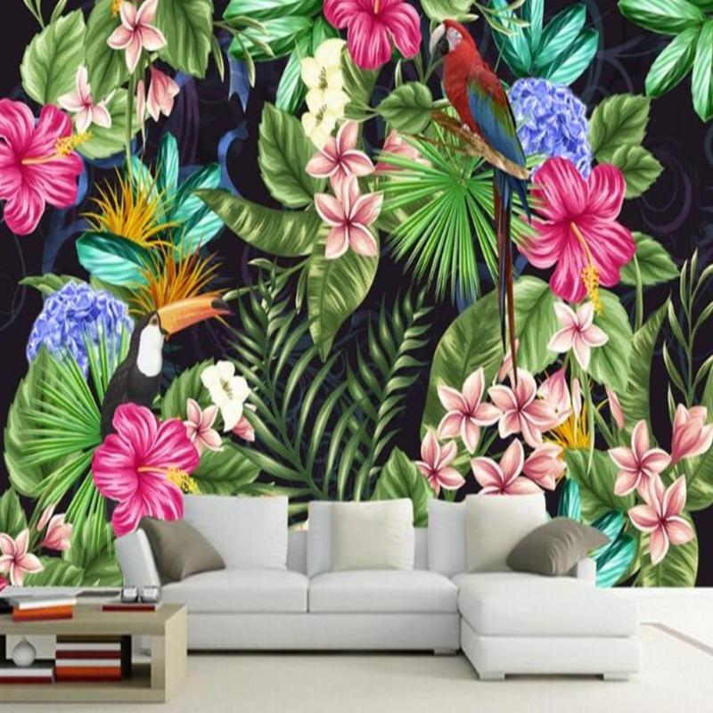 Tropical Wallpaper Panamique Toucan and Flower | Murals Wallpaper