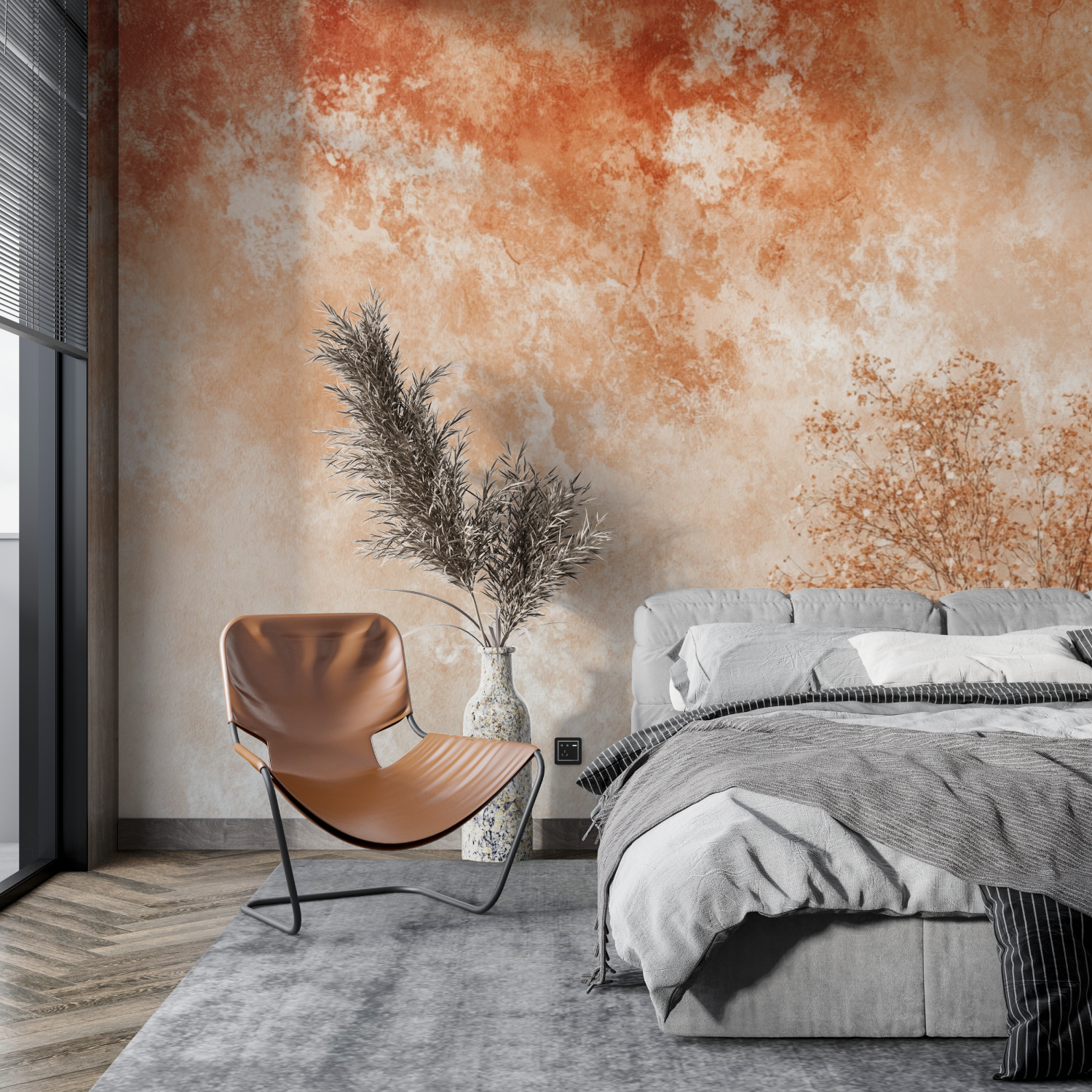 Terracotta Tie-Dye Wallpaper | Murals Wallpaper