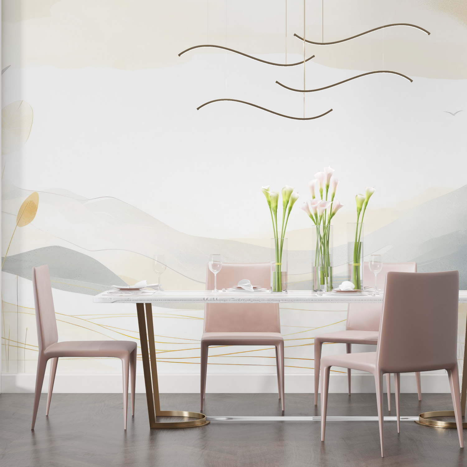 Watercolor Wallpaper Large Mural | Murals Wallpaper