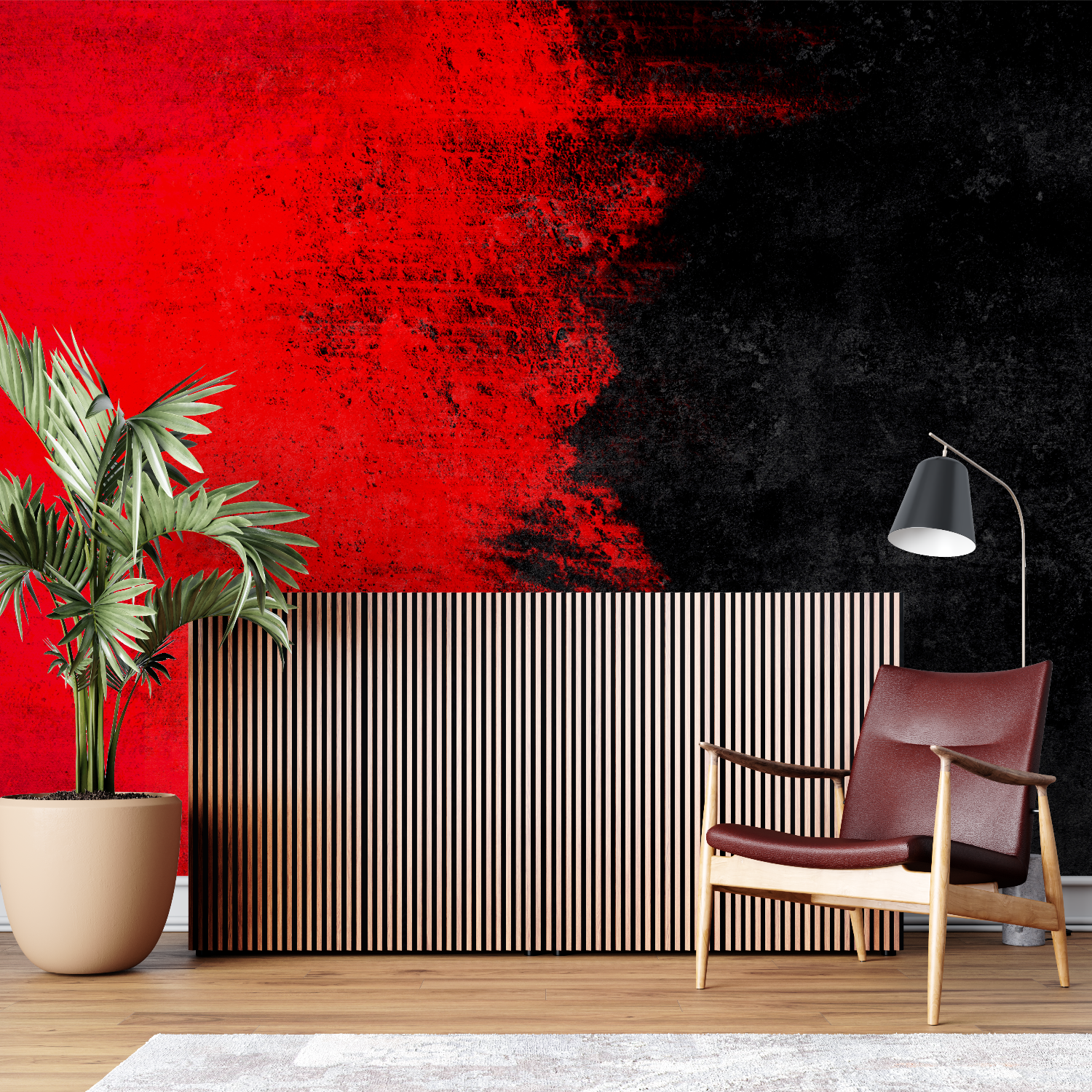 Black and Red Gradient Wallpaper | Murals Wallpaper
