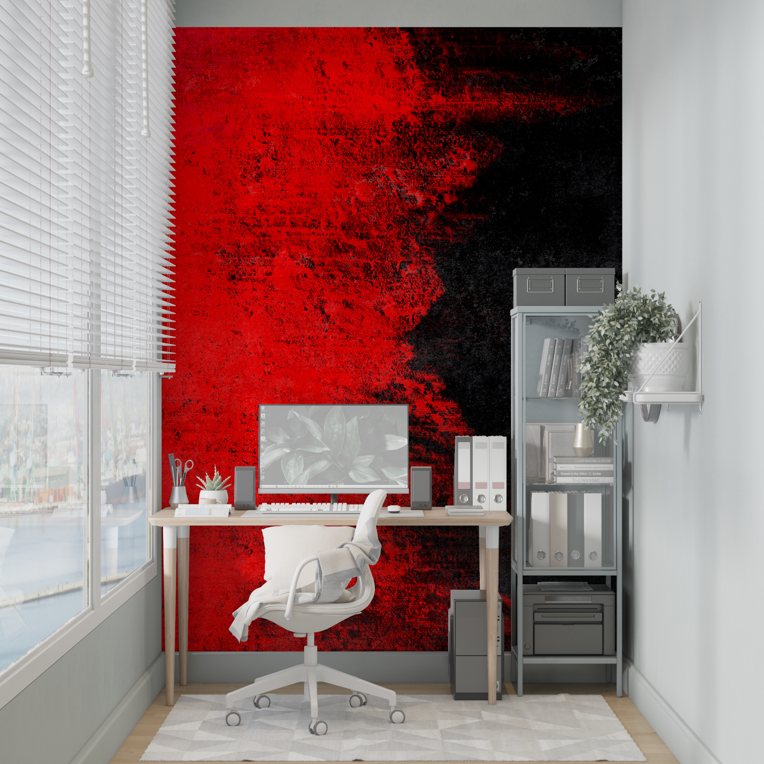 Black and Red Gradient Wallpaper | Murals Wallpaper