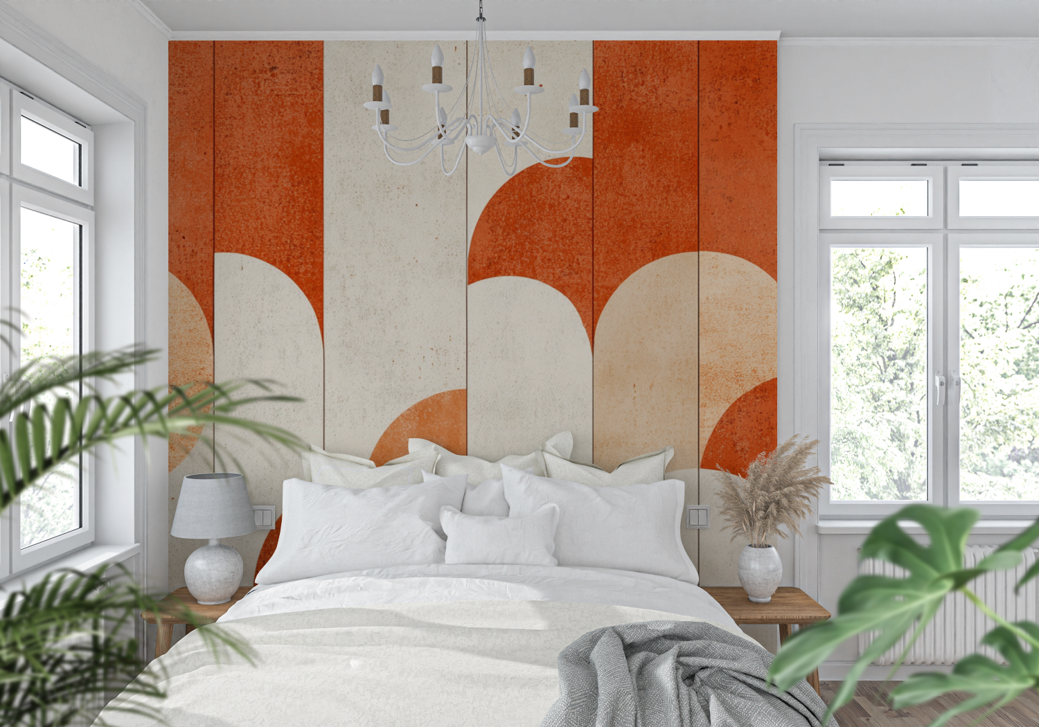 Terracotta Scandinavian Spirit Wallpaper | Murals Wallpaper