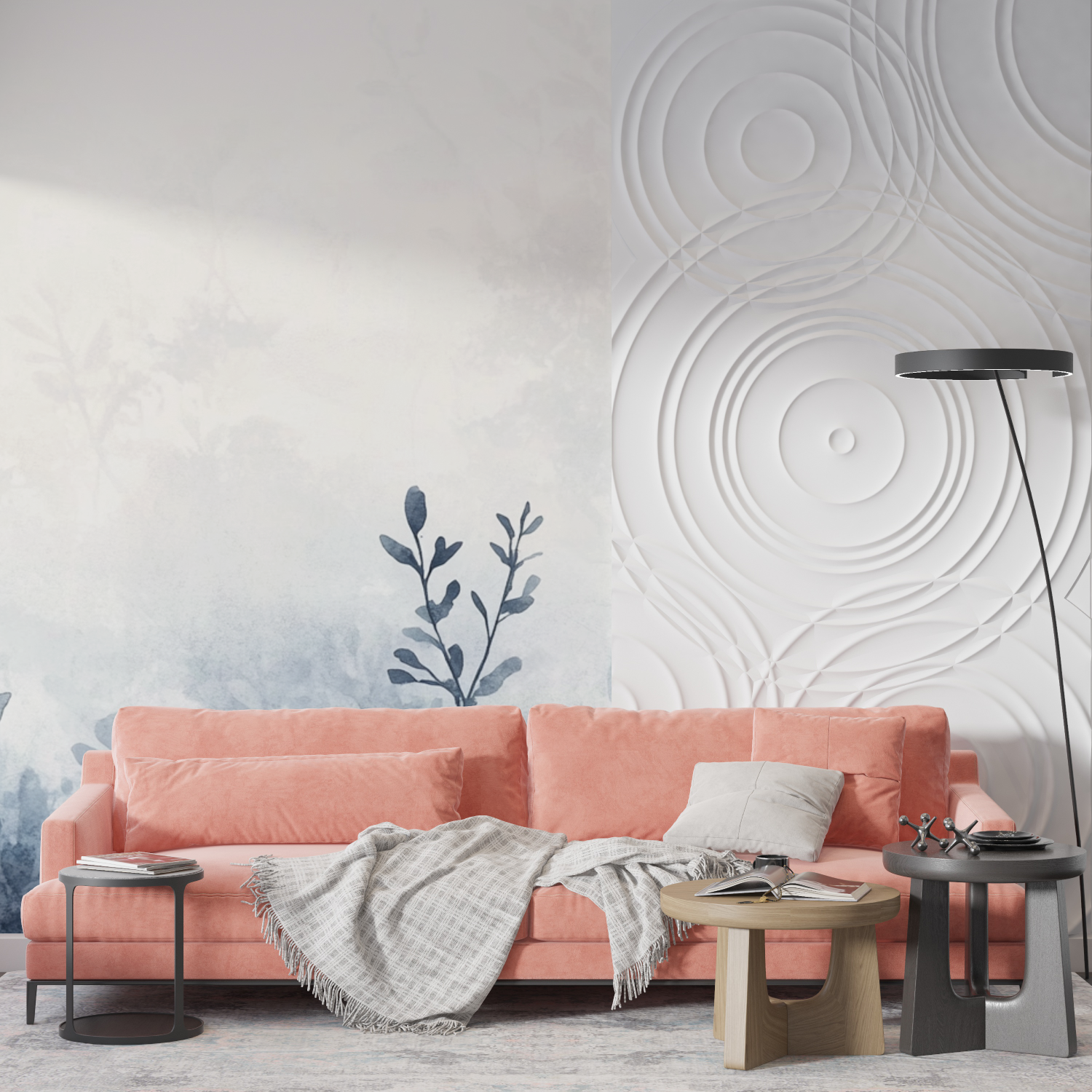 Watercolor Blurred Grass Wallpaper | Murals Wallpaper
