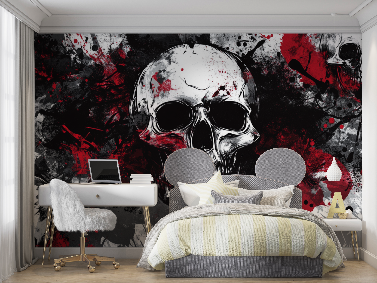 Gaming Skull Console Wallpaper | Murals Wallpaper