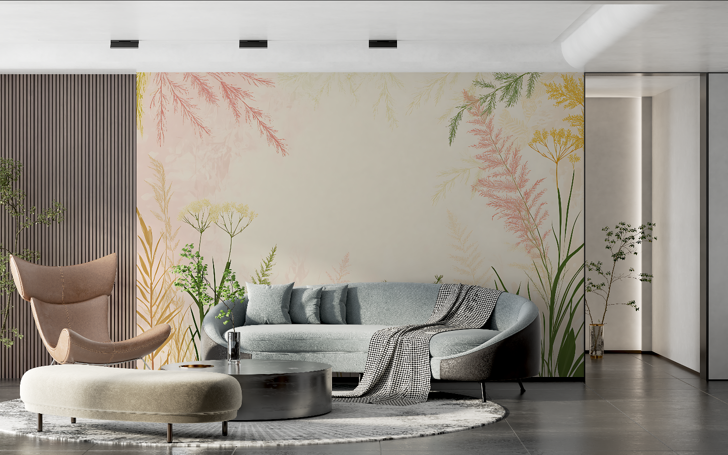 Watercolor Flowers Mural Wallpaper | Murals Wallpaper