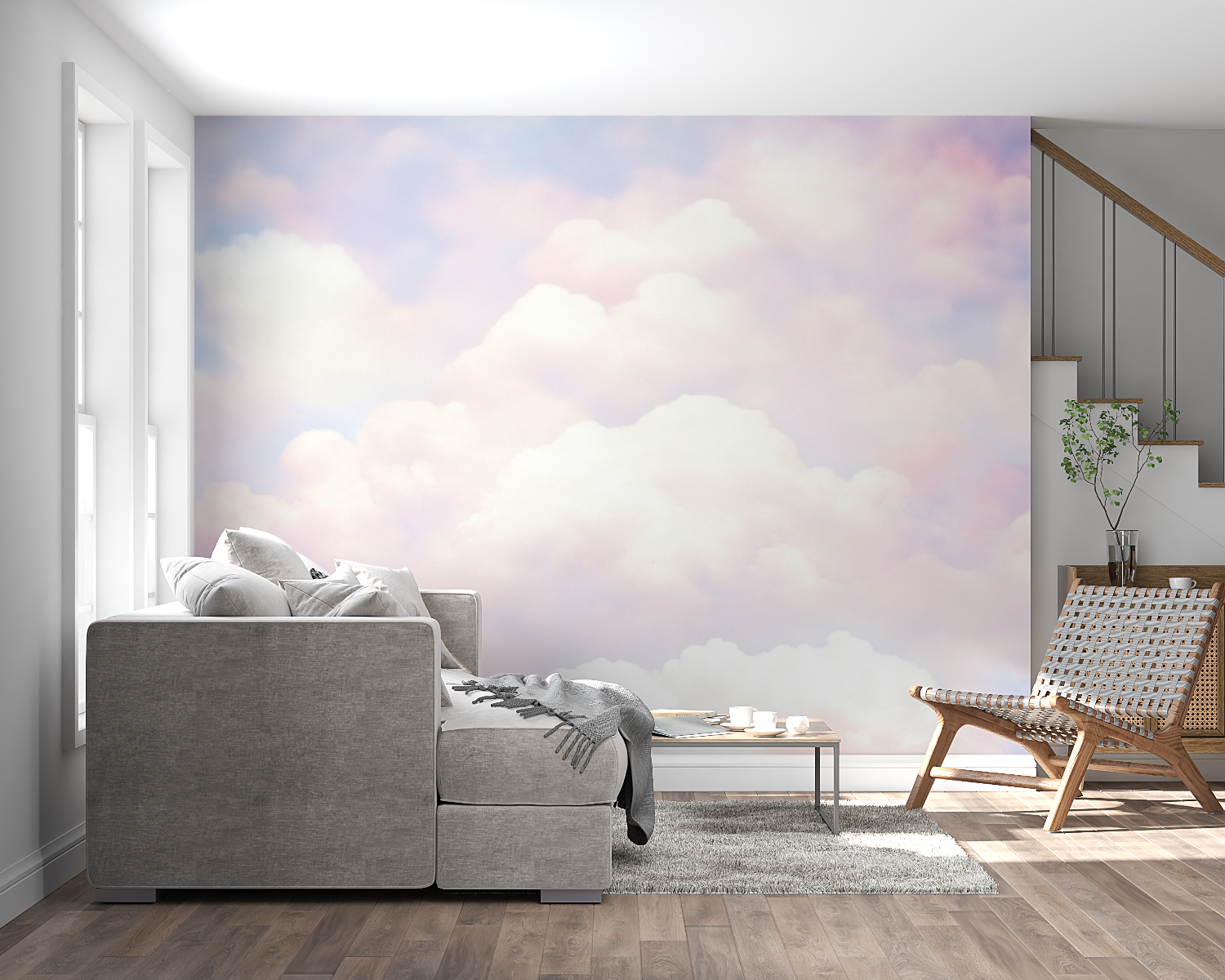 Soft Cloud Watercolor Wallpaper | Murals Wallpaper