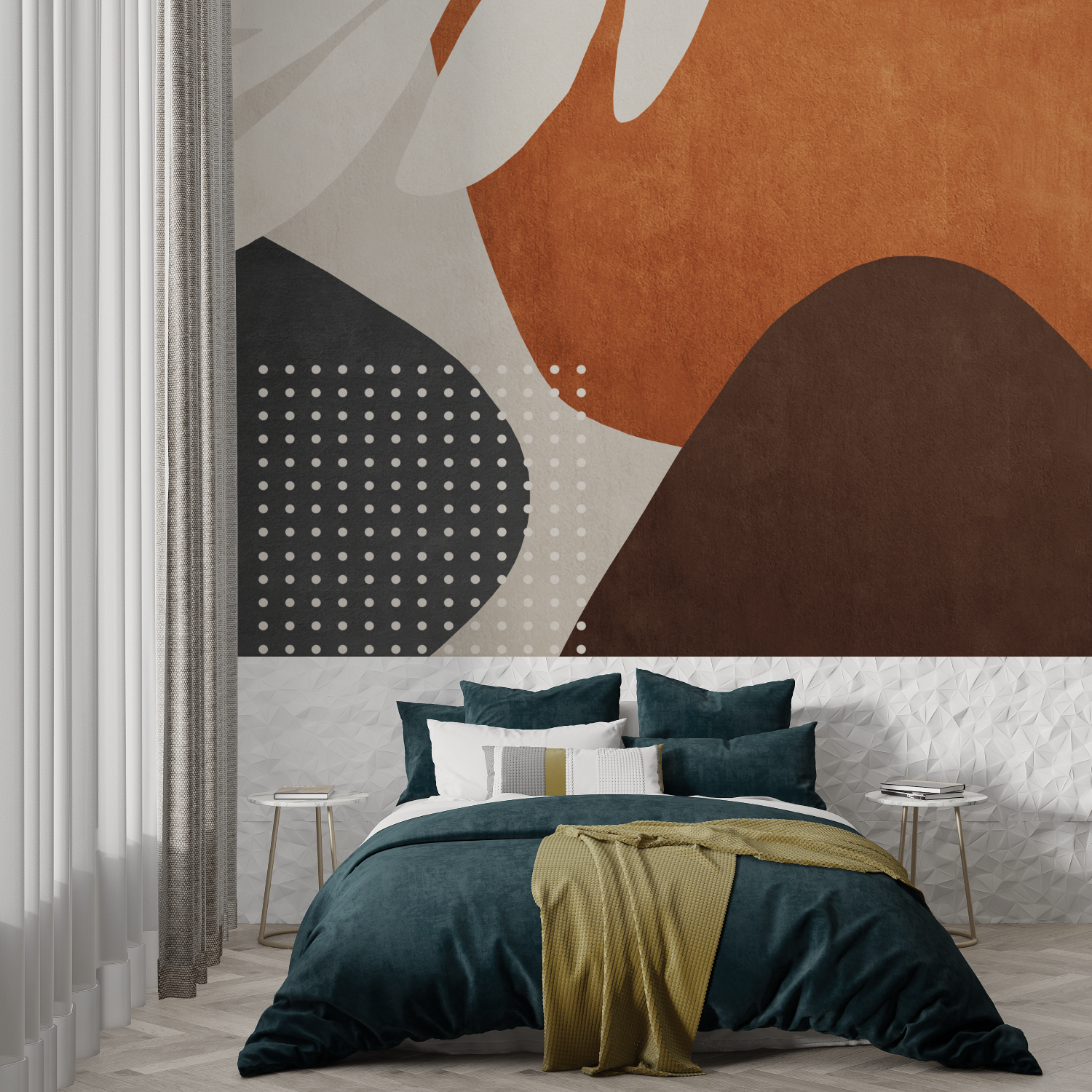 Terracotta Graphic Wallpaper | Murals Wallpaper