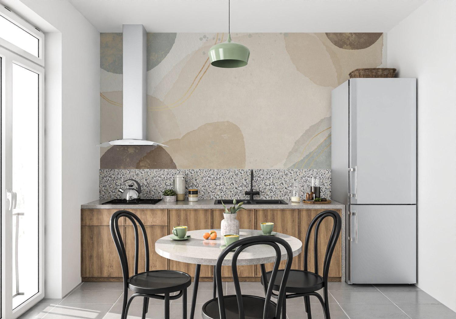 Watercolor Earthy Stains Wallpaper | Murals Wallpaper