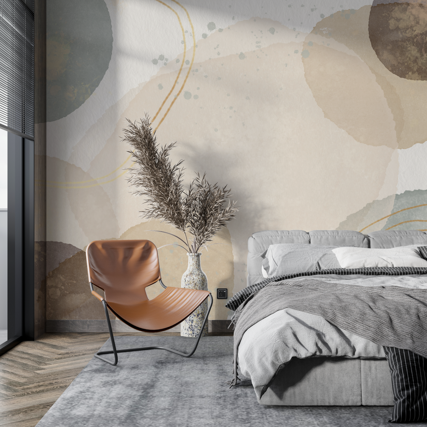 Watercolor Earthy Stains Wallpaper | Murals Wallpaper