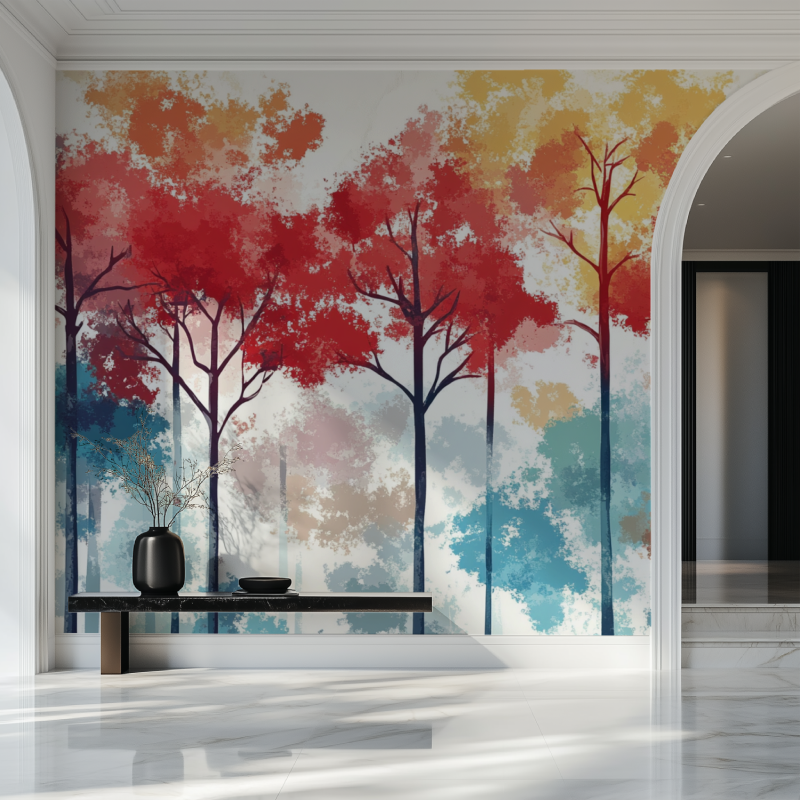 Tree Color Wallpaper | Murals Wallpaper