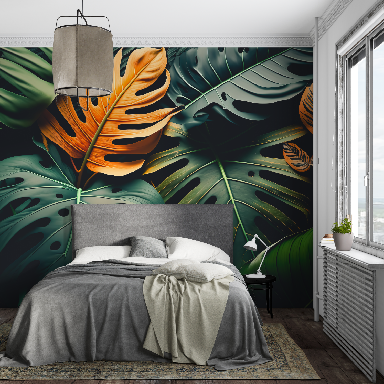 Papier Peint Panoramique Tropical Design - sur mesure