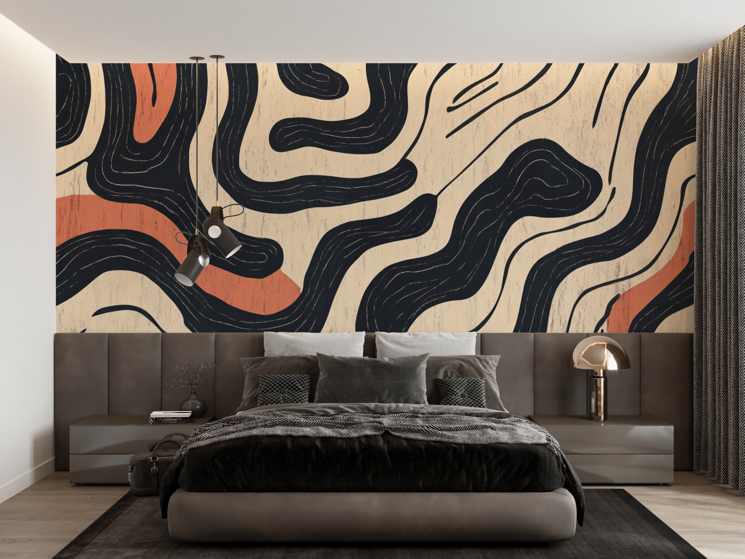 Terracotta Berber-Inspired Wallpaper | Murals Wallpaper