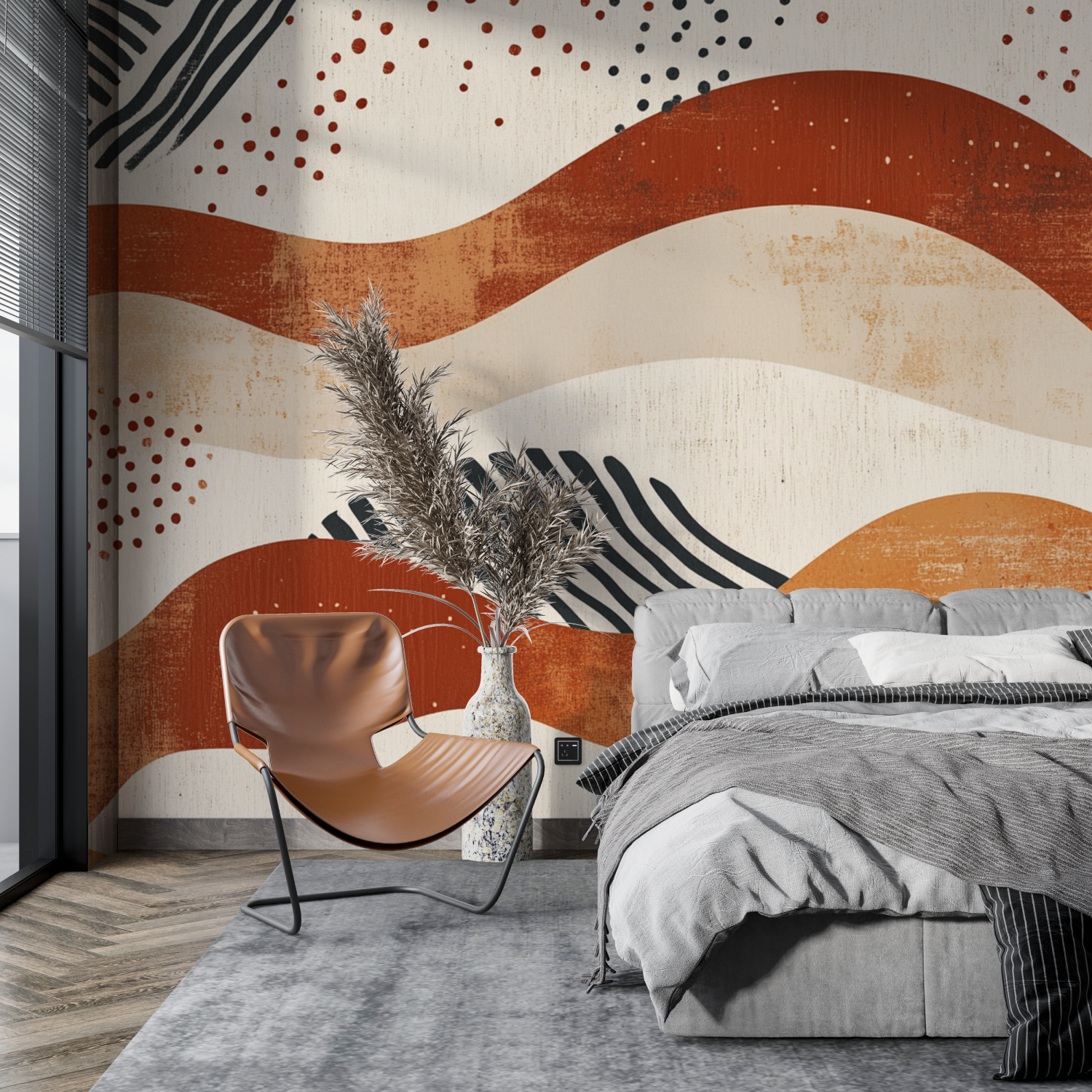 Terracotta Wallpaper Japandi Inspiration | Murals Wallpaper